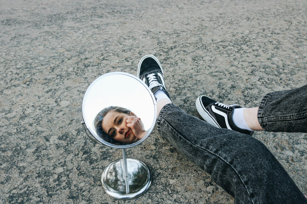 person reflecting on personal growth