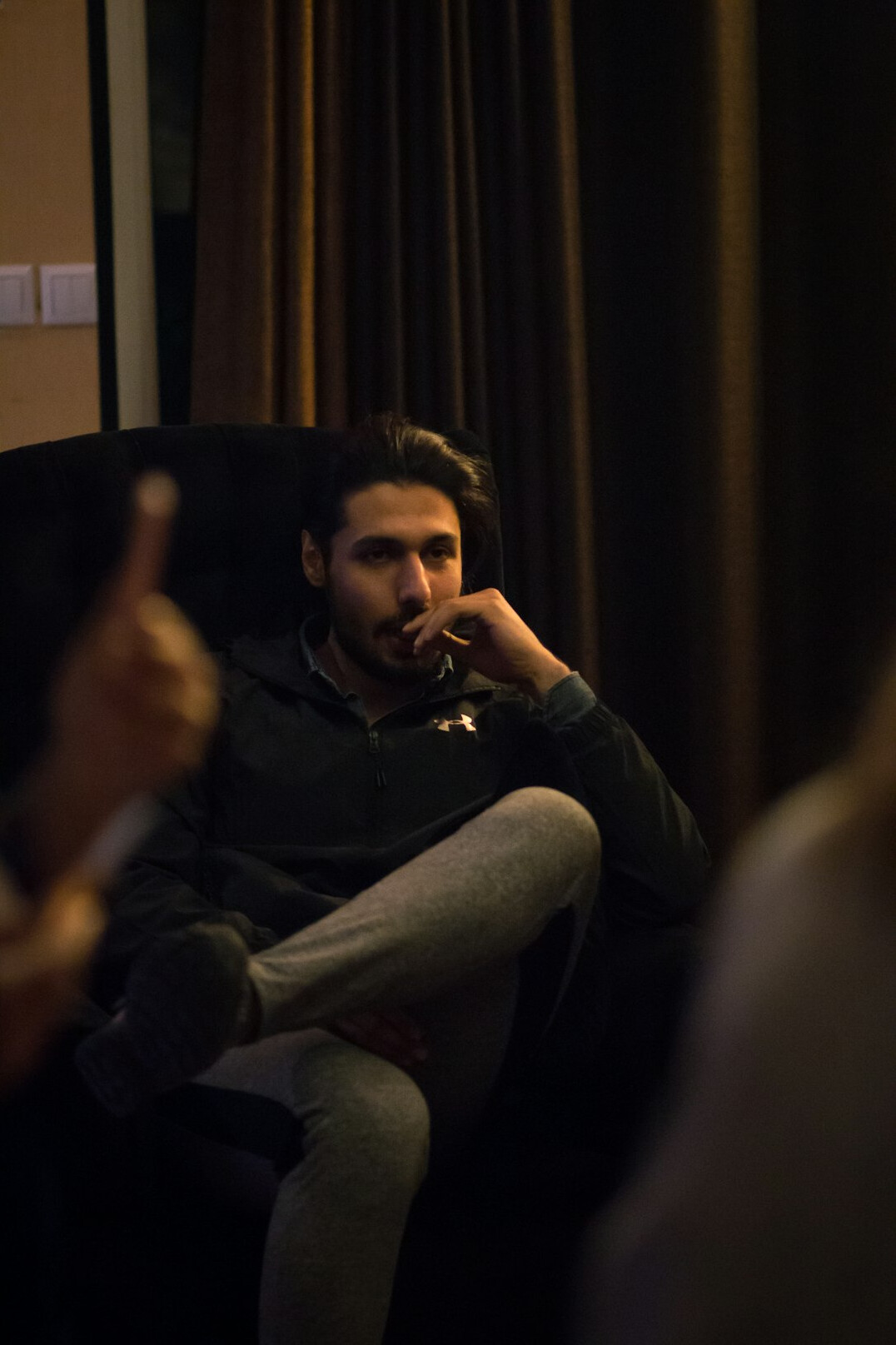 person having deep conversation